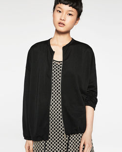 FLOWING BOMBER JACKET