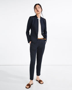 LINEN TROUSERS WITH BELT