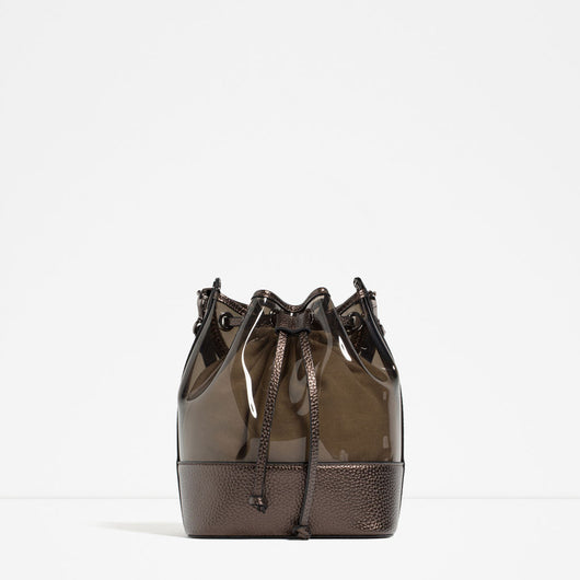 VINYL CROSS BODY BAG