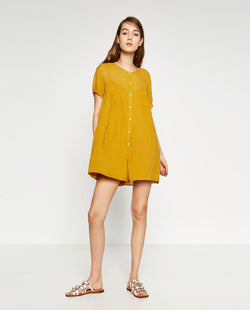 SHORT BUTTONED JUMPSUIT